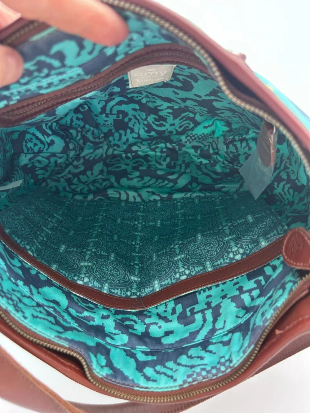 NWOT Rare Retired 2008 Amy Butler for Kalencom Muriel Bag Pristine Unused Teal